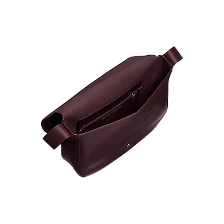 COACH Hudson Leather Flap Closure Adjustable Strap Shoulder Bag, Crossbody Bag Tubas Men's Ox Blood-1