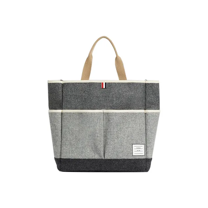 THOM BROWNE Shetland Garden Tote Bag-0