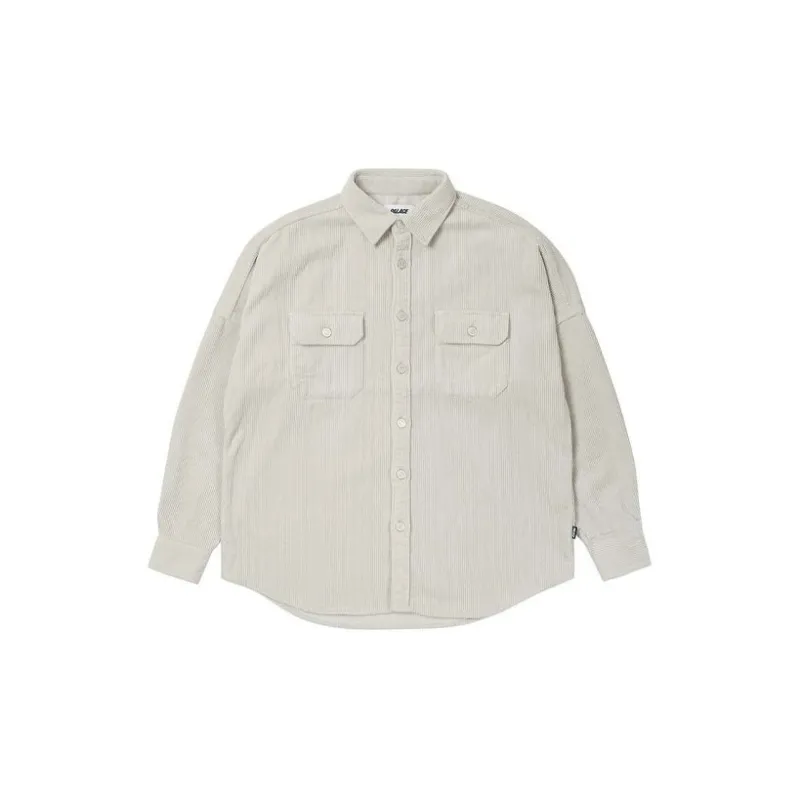 PALACE Washed Drop Shoulder Cord Shirt-1