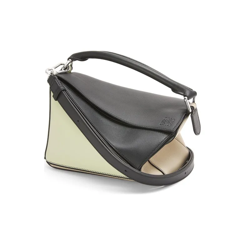 LOEWE Puzzle Cow Leather Handbag Shoulder Bag Crossbody Bag Regular Women's Multicolor-4