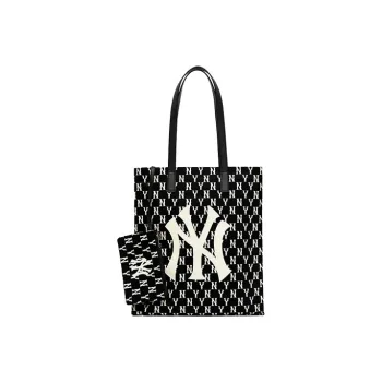 MLB Monogram Collection Polyester Combo Bag Tote Bag Shopping Bag Shoulder Bags Handbags Regular Women's Black