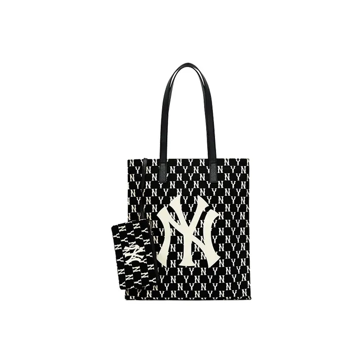 MLB Monogram Collection Polyester Combo Bag Tote Bag Shopping Bag Shoulder Bags Handbags Regular Women's Black-0