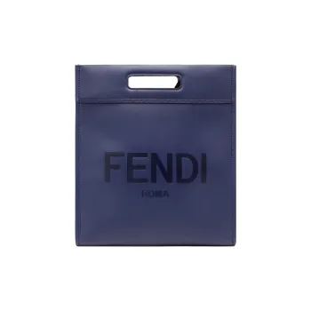 FENDI Calfskin Tote Bag, Shopping Bag, Shoulder Bag, Crossbody Bag, Handbag Men's Blue