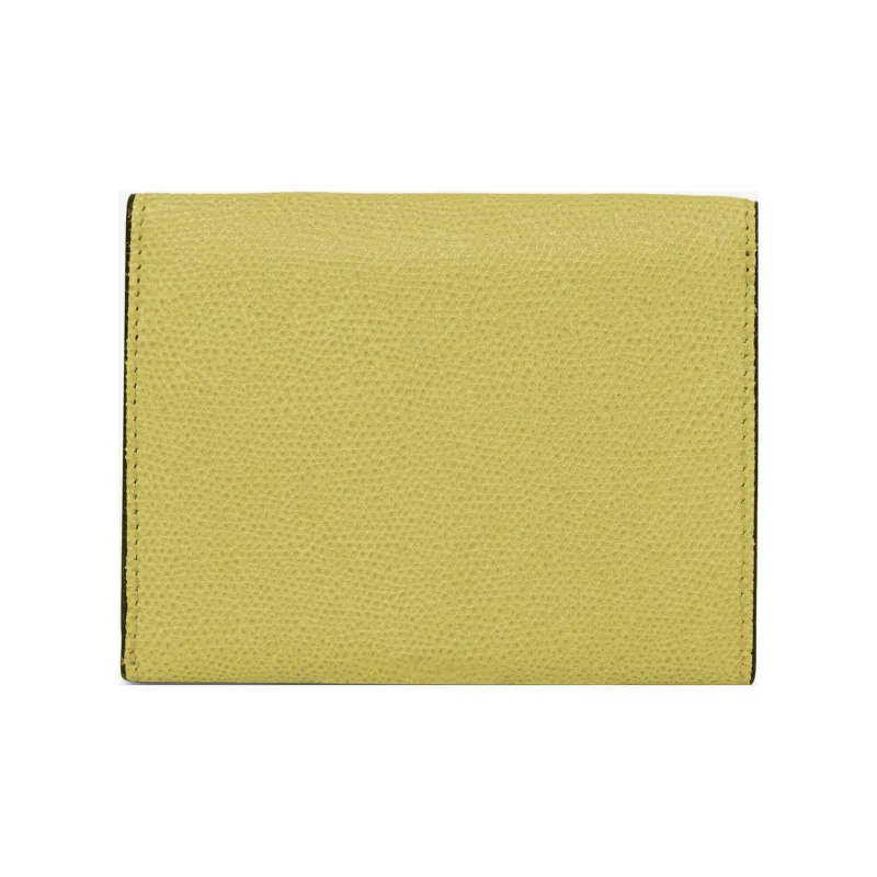 Valextra Iside Millepunte Calfskin Multi Usage Wallet Unisex Yellow-2