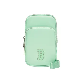 MLB Polyester Crossbody Cell Phone Pouch Mini Unisex Jelly Color Morandi Green