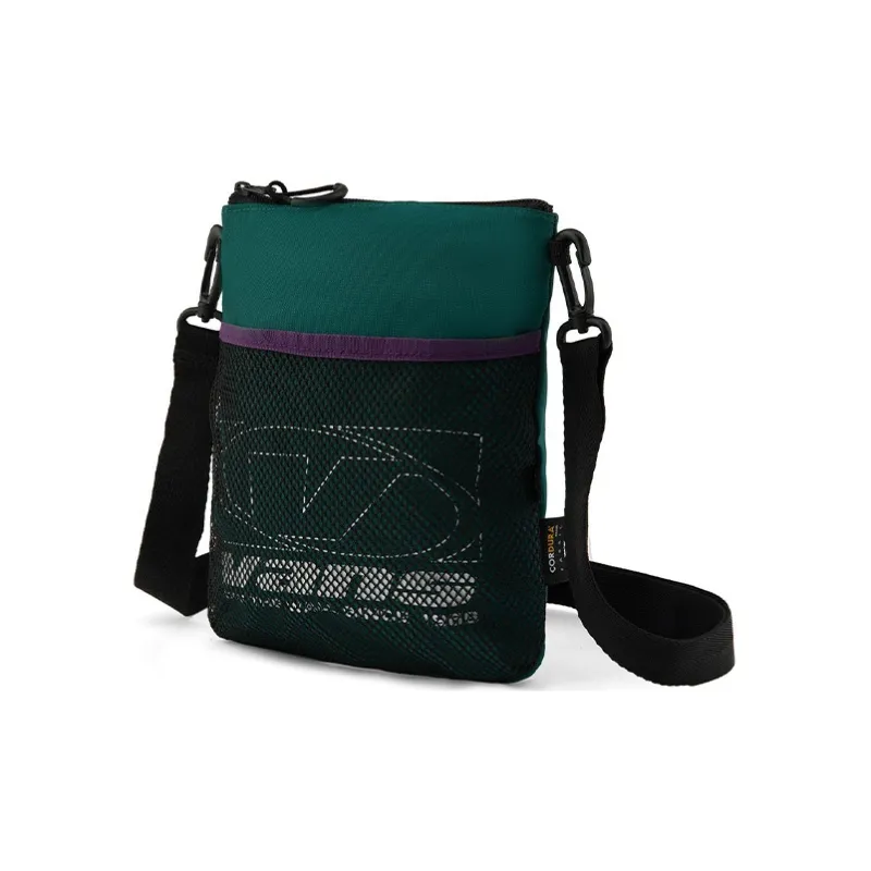 Vans Polyester Shoulder Bag, Crossbody Bag Regular Unisex Green-1