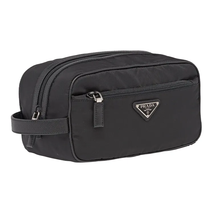 PRADA Nylon Toiletry Bag Unisex Black-1