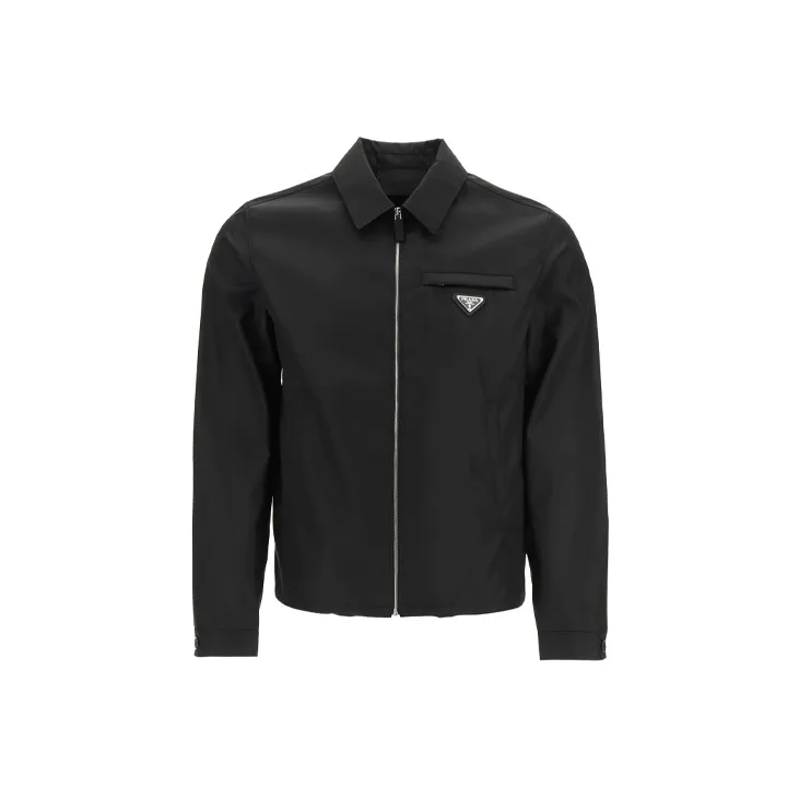 PRADA Logo Patch Blouson Jacket-0