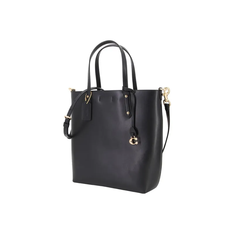 COACH Central Cow Leather Tote Bag Shopping Bag Shoulder Bag Crossbody Bag Handbag Medium Size Women's Black-2