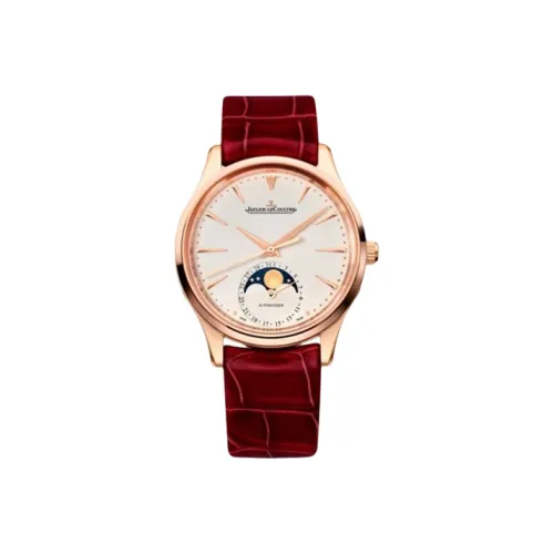 JAEGER-LECOULTRE MASTER Automatic Mechanical Movement Women's Watch Watch 34mm White Dial Genuine Leather Strap
