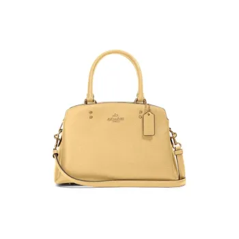 COACH Lillie Leather Tablet Case, Briefcase, Shoulder Bag, Crossbody Bag, Handbag Mini Women's Candy Yellow