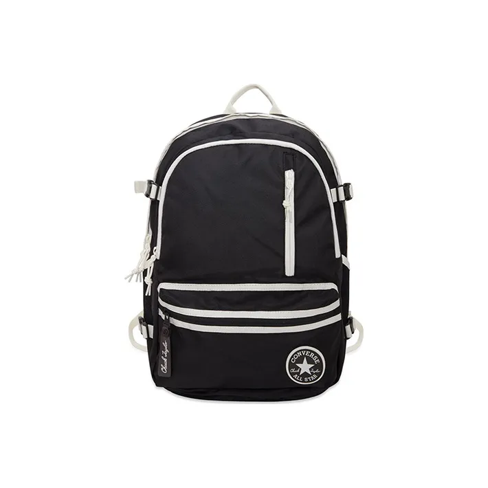 Converse Straight Edge Polyester Backpack Regular Unisex Black-0