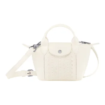 LONGCHAMP Sheepskin Dumpling Bag Big Bag Handbag Shoulder Bag Crossbody Bag Mini Women's Ivory