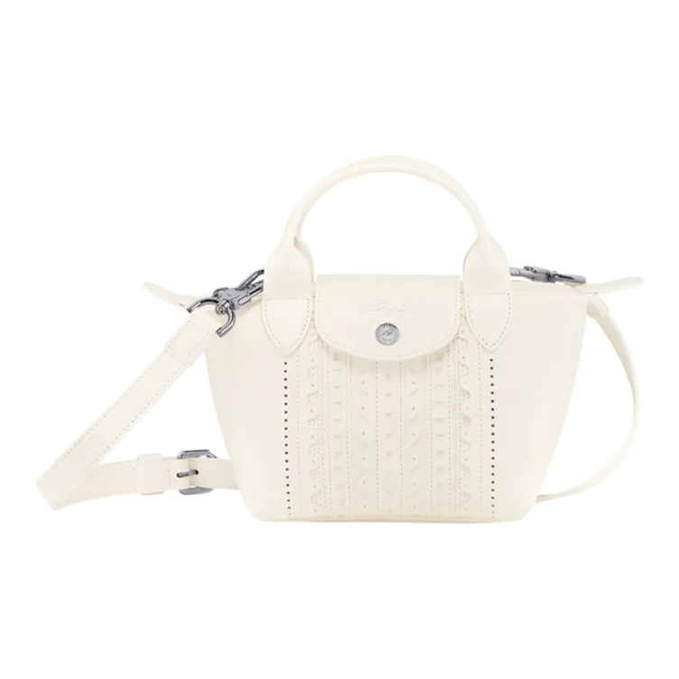 LONGCHAMP Sheepskin Dumpling Bag Big Bag Handbag Shoulder Bag Crossbody Bag Mini Women's Ivory-0