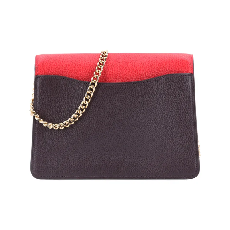 COACH Jade Leather Shoulder Bag, Crossbody Bag, Crossbody Bag, Handbag Trumpets Women's Red Brown-2