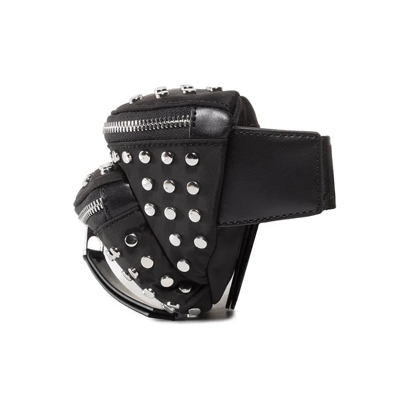 VERSACE JEANS COUTURE Polyester Crossbody Bag, Fanny Pack Unisex Black-1