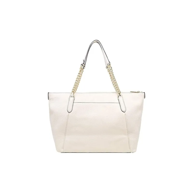 COACH Ava Leather Dumpling Bag Handbag Tote Shopping Bag Shoulder Bag Women's White-1