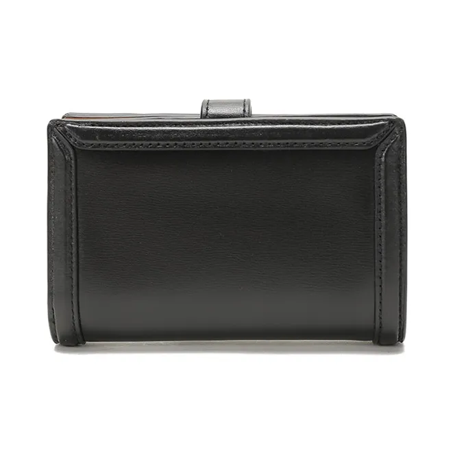 COACH Hutton Leather Clutch Wallet Women's Black-2