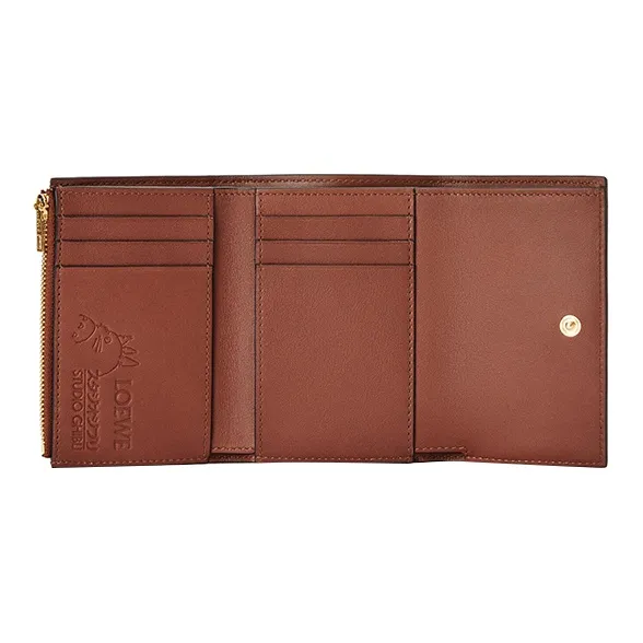 LOEWE Chihiro And Chihiro, Collaboration Calfskin Wallet Trumpets Women's Purple-3