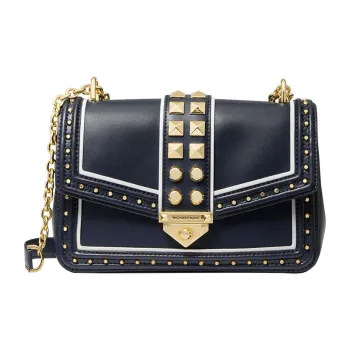 MICHAEL KORS Soho Leather Shoulder Bag Crossbody Bag Large Size Women's Marine Blue