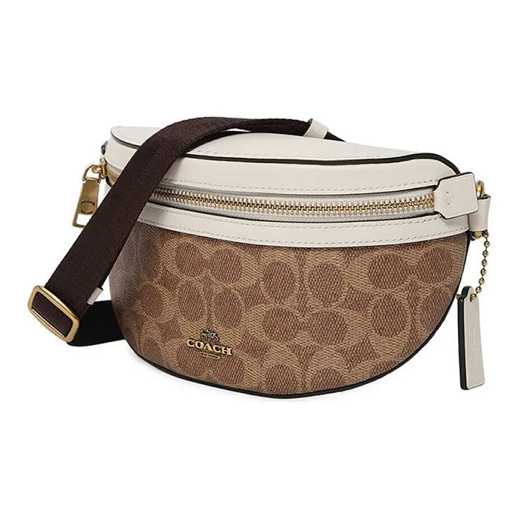 COACH Bethany Artificial Leather Fanny Pack Small Size Women's Beige-1