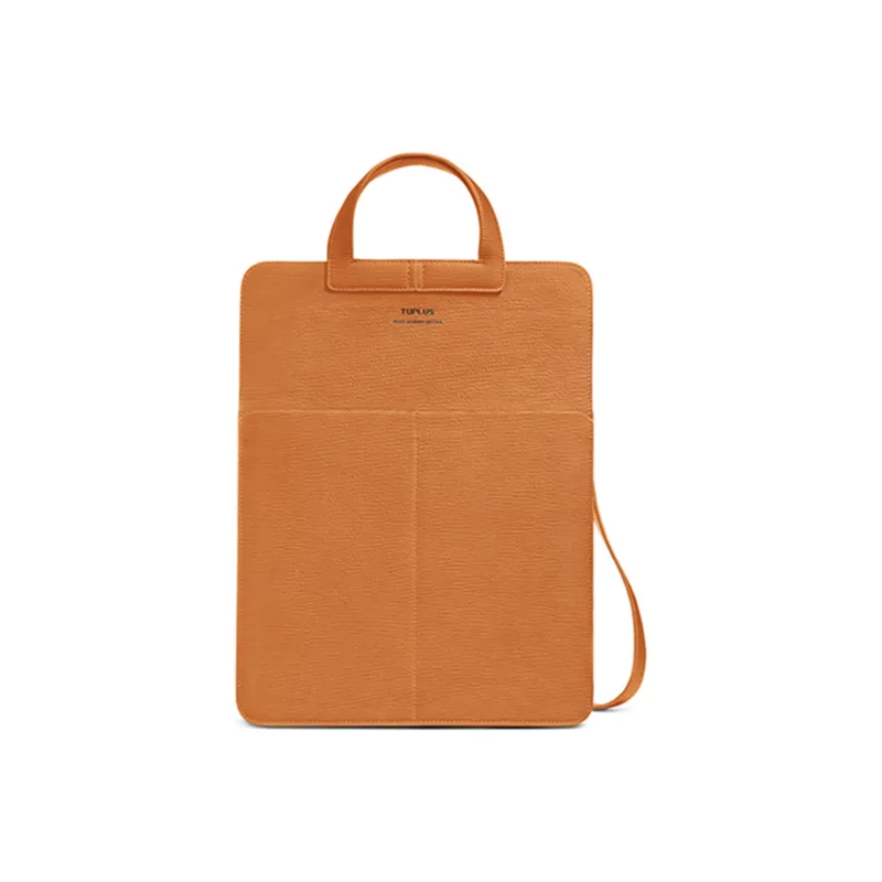 TUPLUS Top Grain Cow Leather Tofu Bag Commuter Bag Laptop Bag Handbag Medium Size Women's Multicolor-14