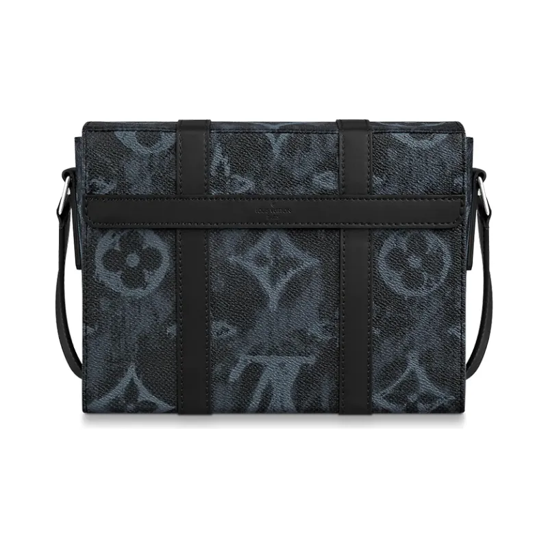LOUIS VUITTON Monogram Pastel Noir Canvas Trunk Messenger-2