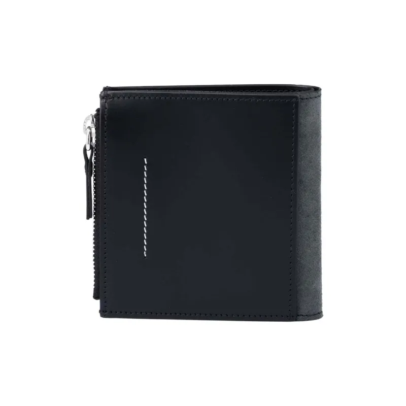 MM6 Maison Margiela Logo Detailed Bi-Fold Wallet-1