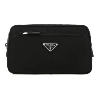 PRADA Luggage Collection Nylon Fabric Coin Pocket Coin Purse Regular Men's Black