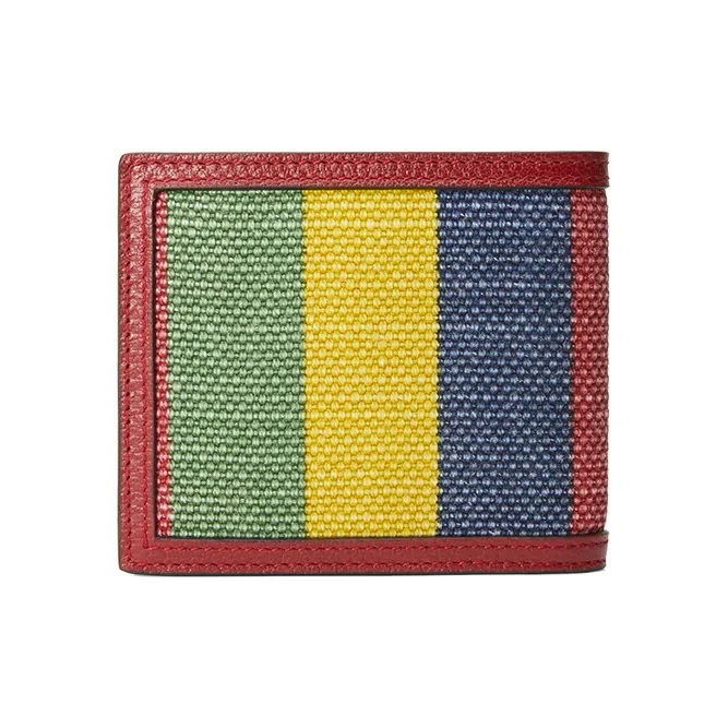 GUCCI Baiadera Canvas With Leather Wallet Unisex Red/multicolored-2