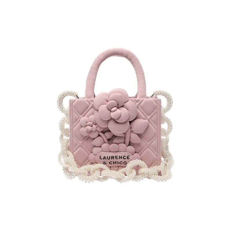 Laurence & Chico Cotton Tote Bag Shopping Bag Handbag Regular Women's Moss Green/Mist Blue/Mist Pink/Original-9