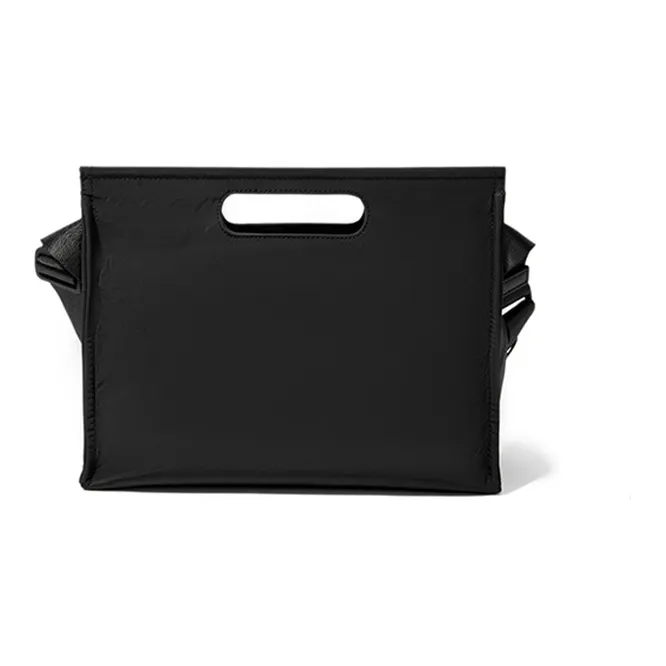 OMT Canvas Messenger Bag Crossbody Handbag Medium Size Unisex Black-4