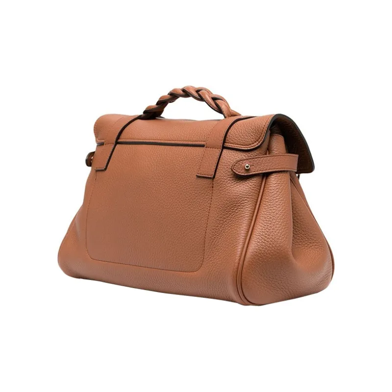 Mulberry Leather Shoulder Bag, Crossbody Bag, Handbag Regular Women's Brown-1