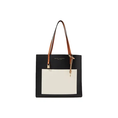 MARC JACOBS Cow Leather Tote Bag Shopping Bag Shoulder Bag Handbag Medium Size Women's Apricot