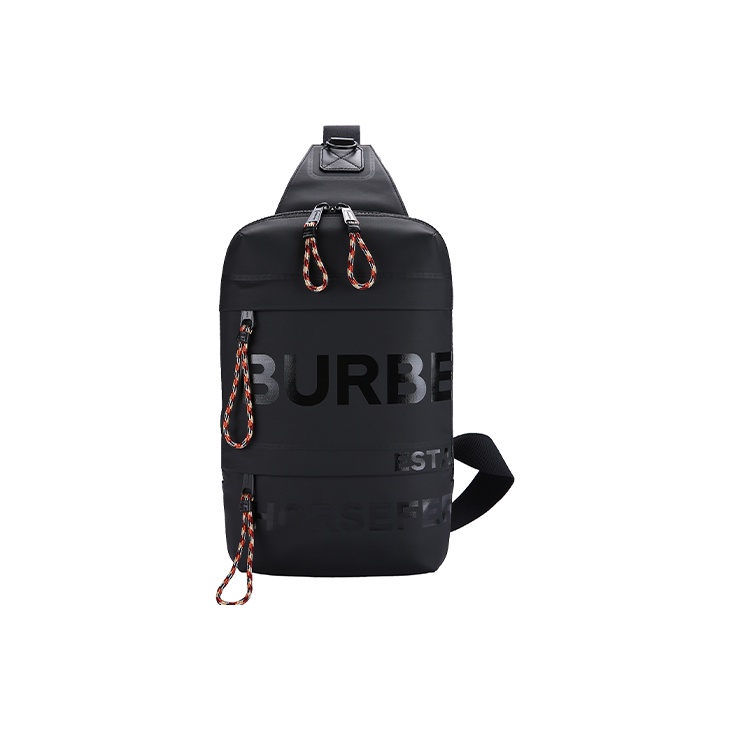 Burberry Horseferry Print Coated Canvas Backpack Black POIZON