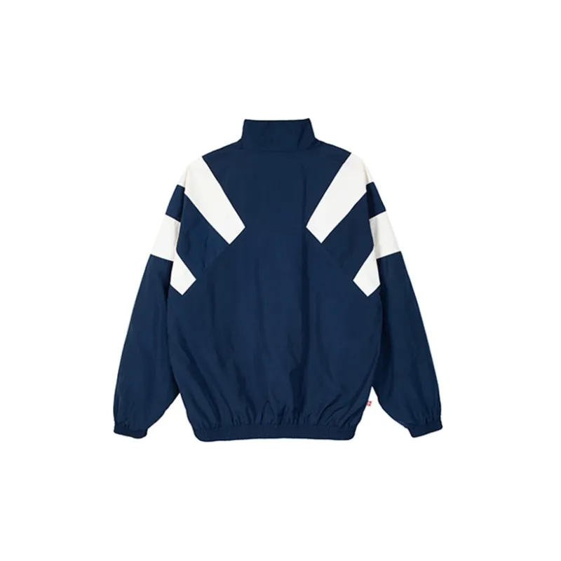 Nengmao Store Loose Fit Jacket Unisex Navy Blue-1