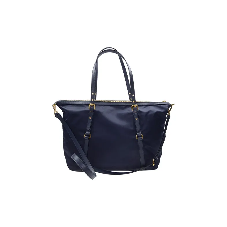 PRADA Nylon Shoulder Bag Unisex Blue-2