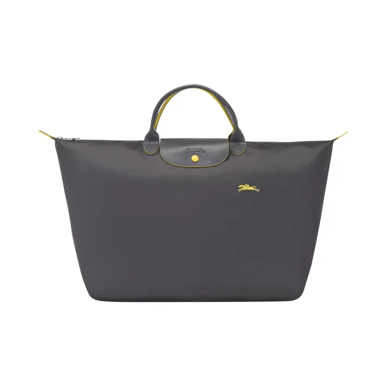 LONGCHAMP Le Pliage Nylon Fabric Dumpling Bag Travel Bag Handbag Shoulder Bag Unisex Metal Gray-0