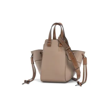 LOEWE Hammock Soft Grained Calfskin Hammock Bag Handbag Shoulder Bag Crossbody Bag Small Size Women's Cameo Brown