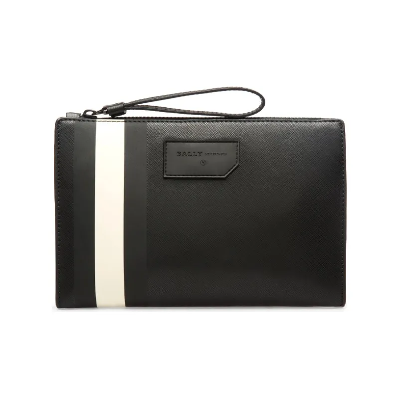 BALLY Canvas Coin Purse Clutch Regular Men's Black-0