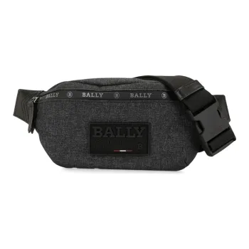 BALLY Nylon Fabric Fanny Pack Men's Black