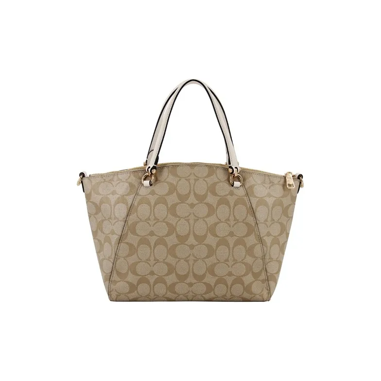 COACH Prairie Canvas With Leather Dumpling Bag, Handbag, Shoulder Bag, Crossbody Bag Medium Size Women's Brown-2