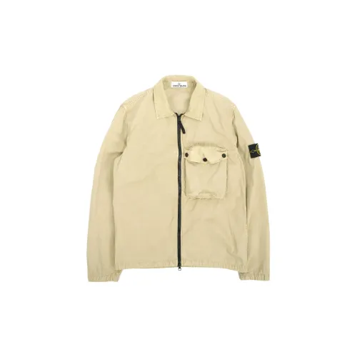 STONE ISLAND Jackets Men Apricot Cream