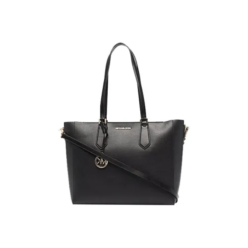 MICHAEL KORS Kimberly Leather 3 in 1 Tote 1990s Bag Shopping Bag Handbag Large Size Women's Pure Black