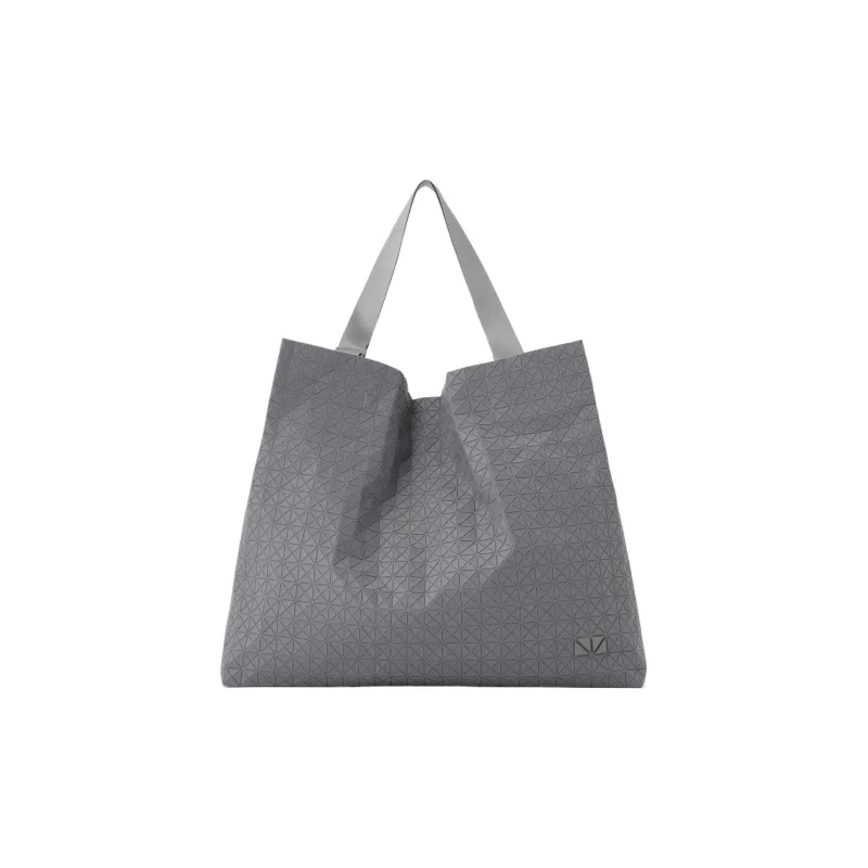 ISSEY MIYAKE KuroCart Nylon Fabric One Shoulder Handbags Large Size Unisex Light Gray-4
