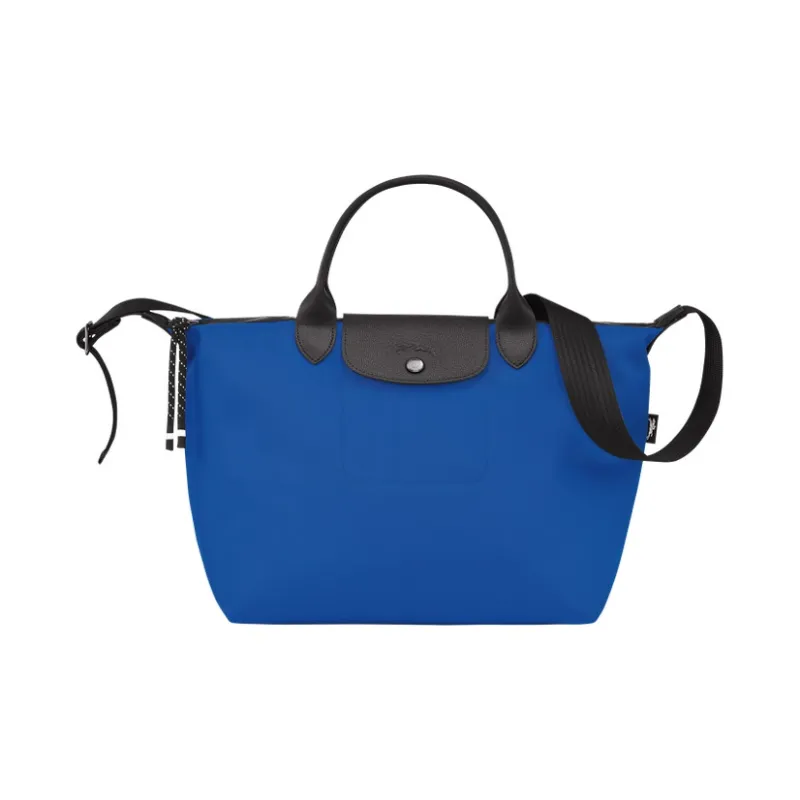 LONGCHAMP Le Pliage Energy Nylon With Canvas Dumpling Bag Crossbody Handbags Large Size Men's Blue-0