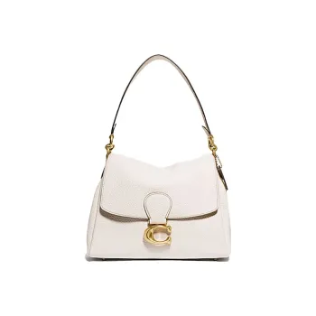 COACH May Leather Portable Crossbody Bag, Shoulder Bag Women's Chalk White