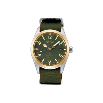 SEIKO Prospe Collection Automatic Mechanical Movement Nylon Strap Watch Men's Watches Green Dial