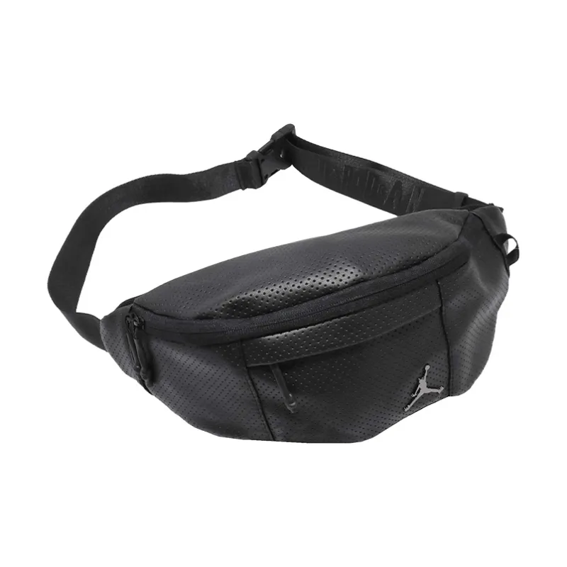 Jordan Leather Sling Bag, Crossbody Bag, Fanny Pack Regular Unisex Black-0