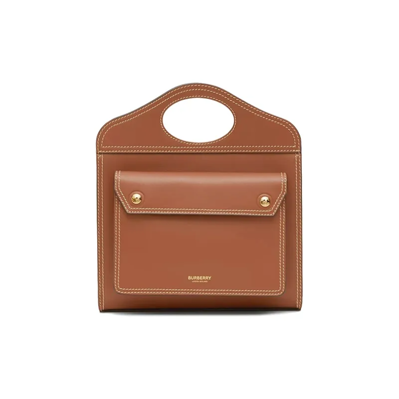 Burberry Leather Handbag Mini Women's Malt Brown-0